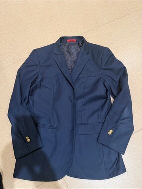 Kids Navy Blazer with missing Buttons - Classic School Blazer